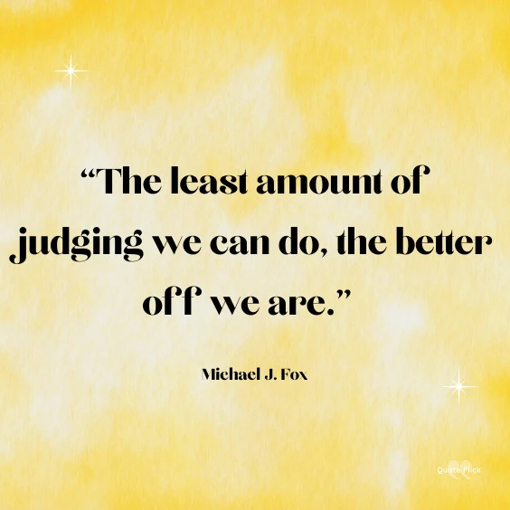Quote about judging