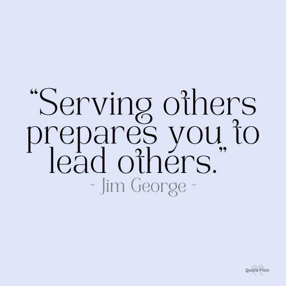 Quote on serving others