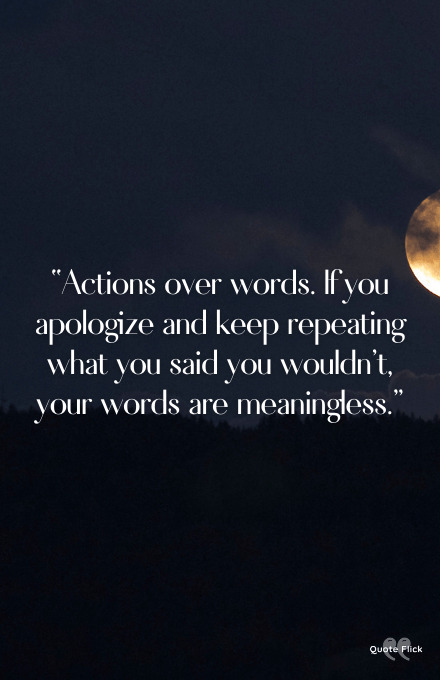 Quotes about actions over words