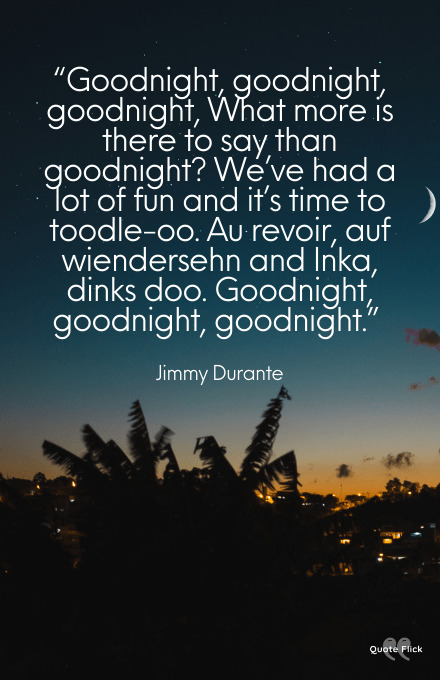 Quotes about goodnight