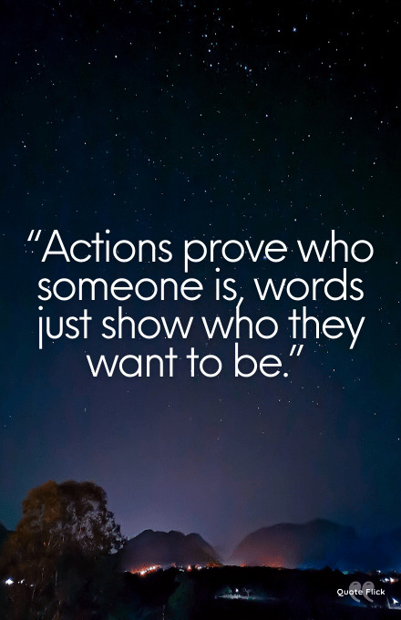 Quotes about words and actions