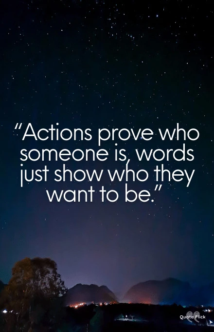 Quotes about words and actions