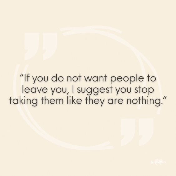 Quotes on taking people for granted