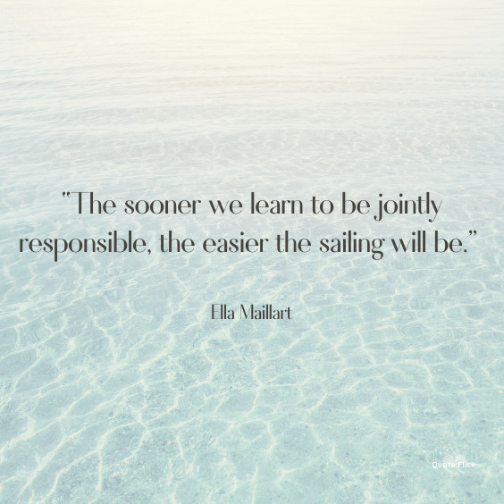 Sailing quotation