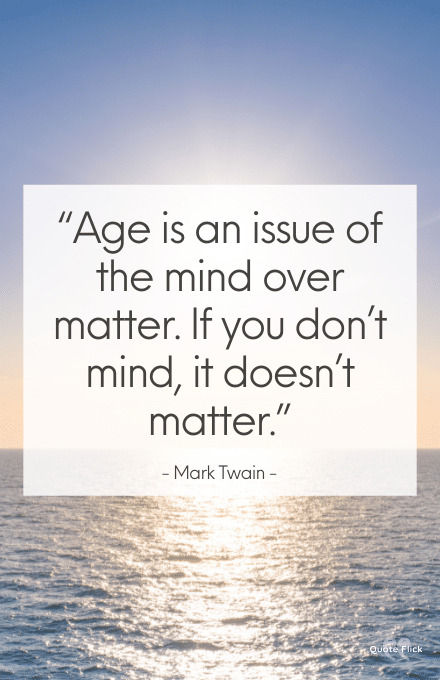 Sayings about age