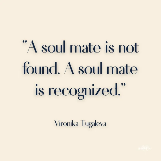 Soul mates saying