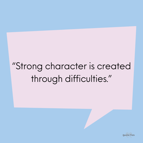 Strong character quotation