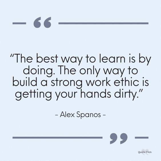 Strong work ethic quotes