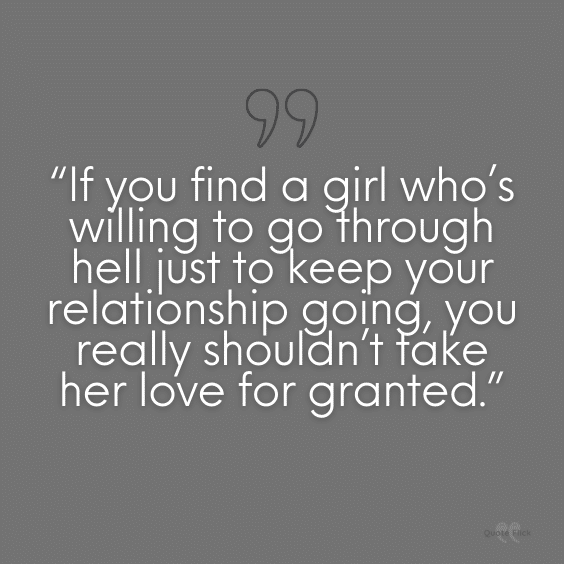 Taking her for granted quotes