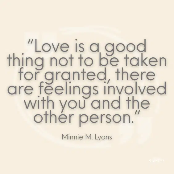 Taking love for granted quotes