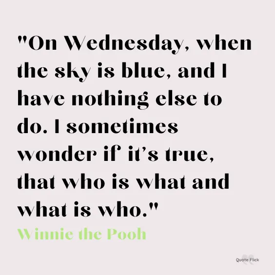 Wednesday sayings
