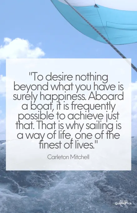Sailing away quotes
