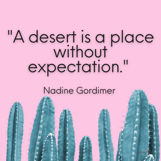 A desert quote
