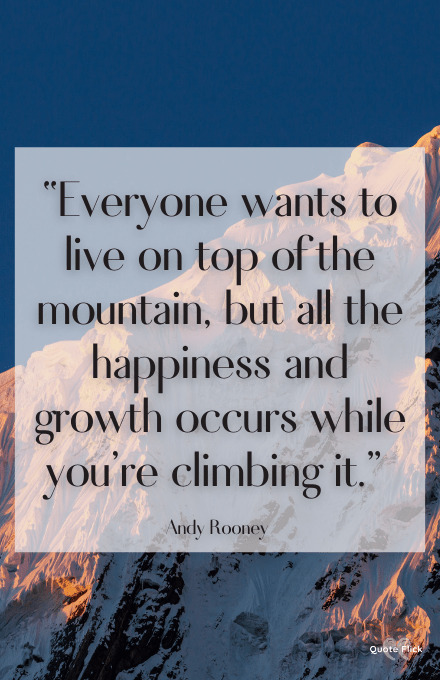 Climbing mountain quotes