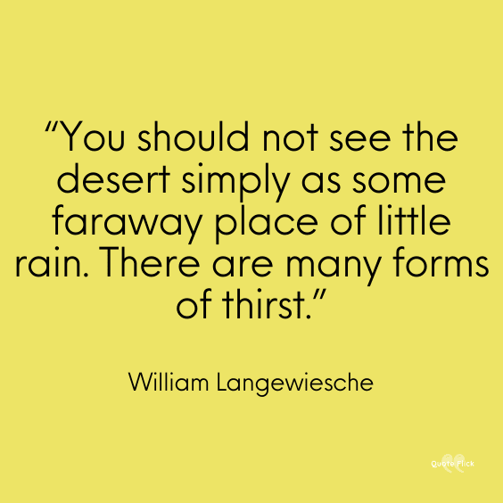 Desert life quotations