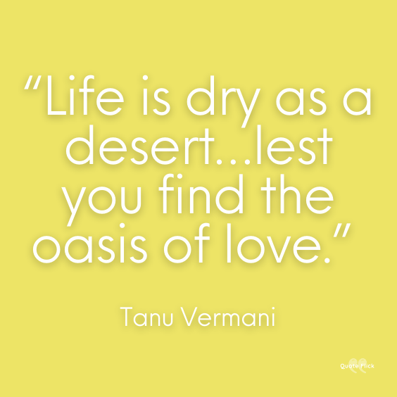 Desert love quote