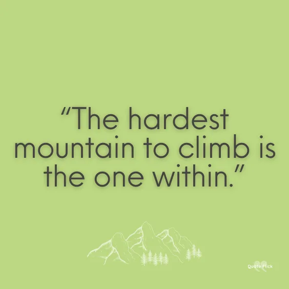 Famous quotes about mountains