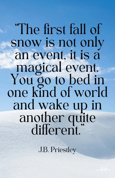 First snow quotes