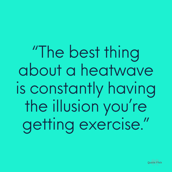 Funny quotes about heat