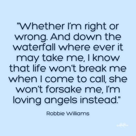 Life waterfall quotations