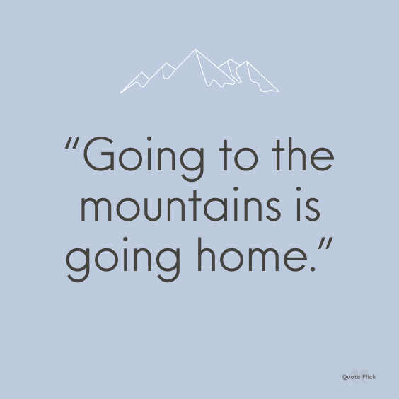 Mountain quotes short