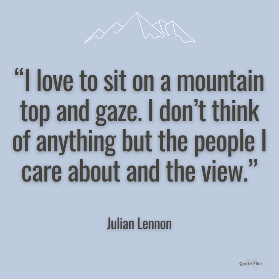 Mountain view quotes