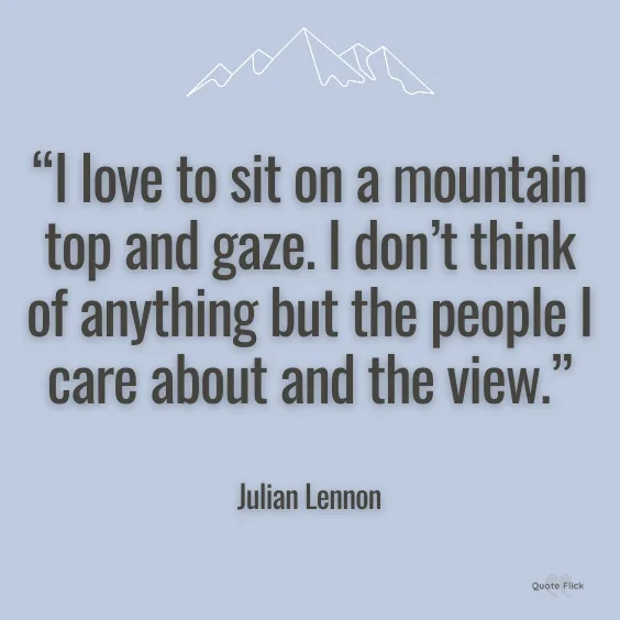 Mountain view quotes