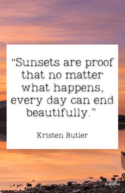 Pictures of sunsets quotes