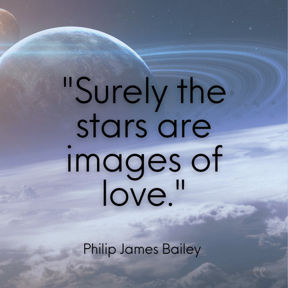 Quotation about space and love