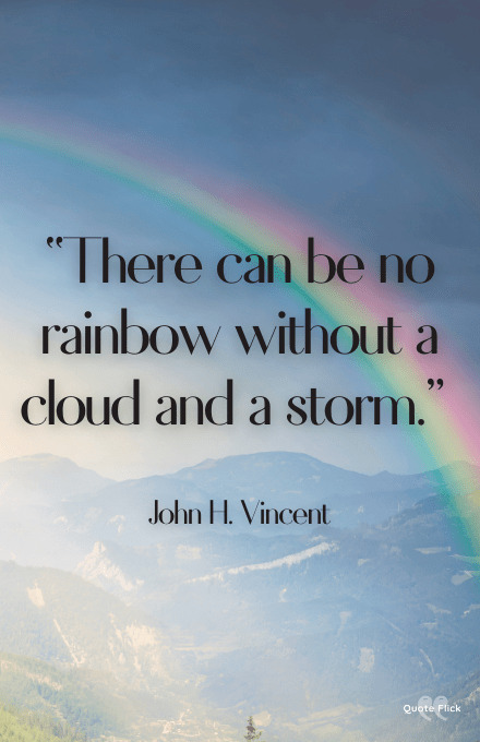 Quotation on rainbow