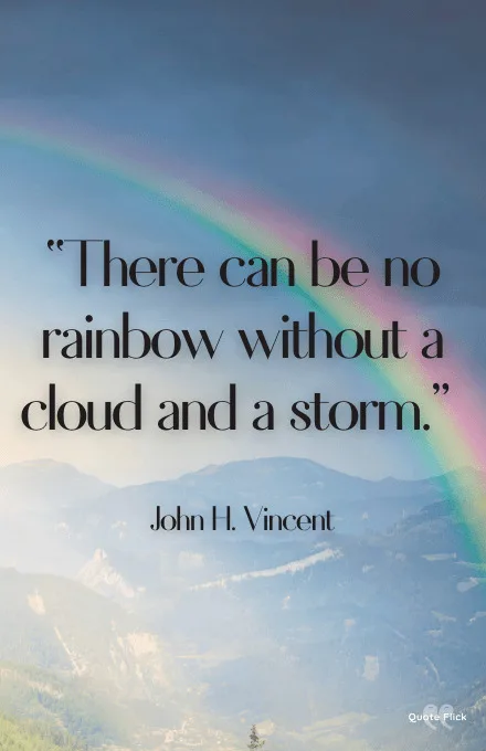 Quotation on rainbow
