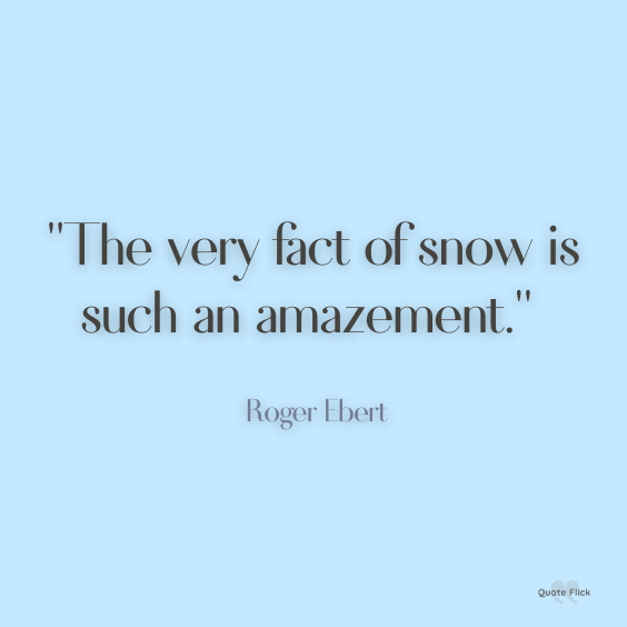 Quotations on snow