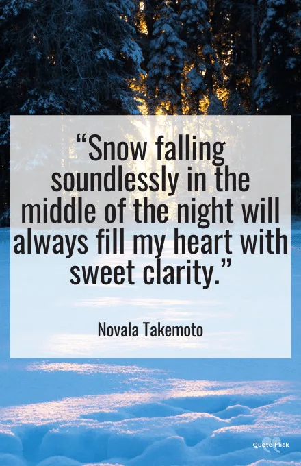 Quotations on snow