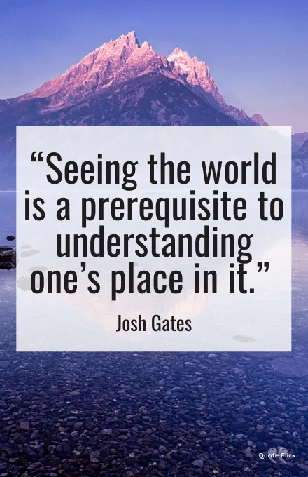 Quote about seeing the world