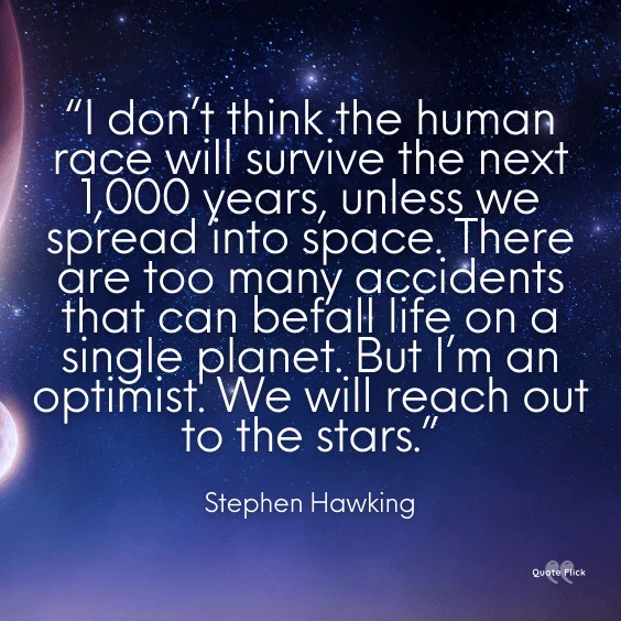 Quote about space