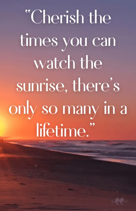 Quote about the sunrise