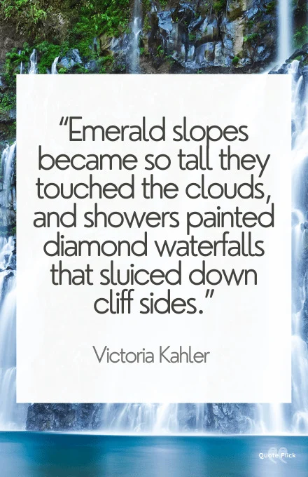 Quote about waterfalls
