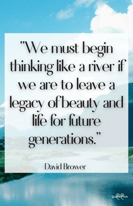 Quote on river