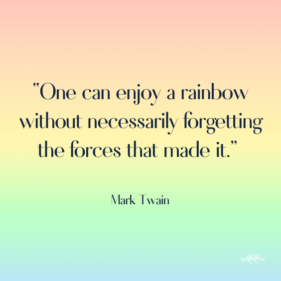 Quote with rainbow