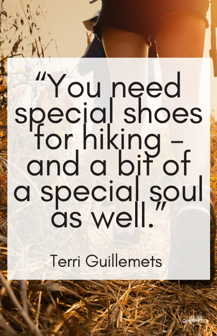 Quotes about hiking