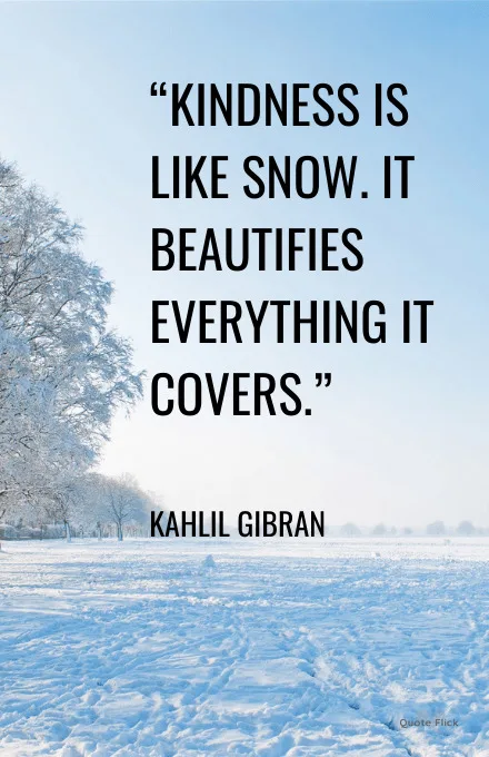 Quotes about snow