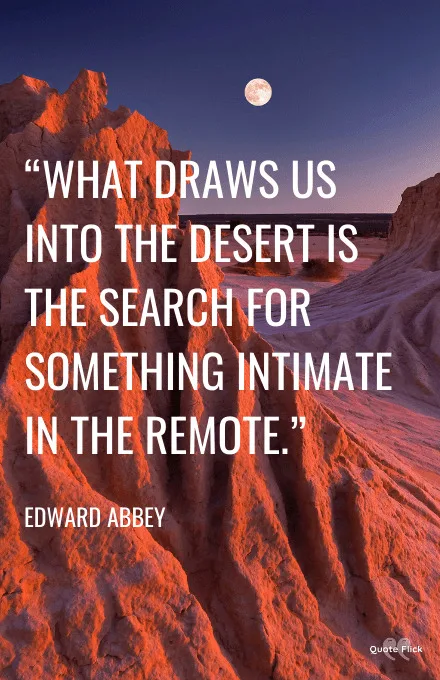 Quotes about the desert