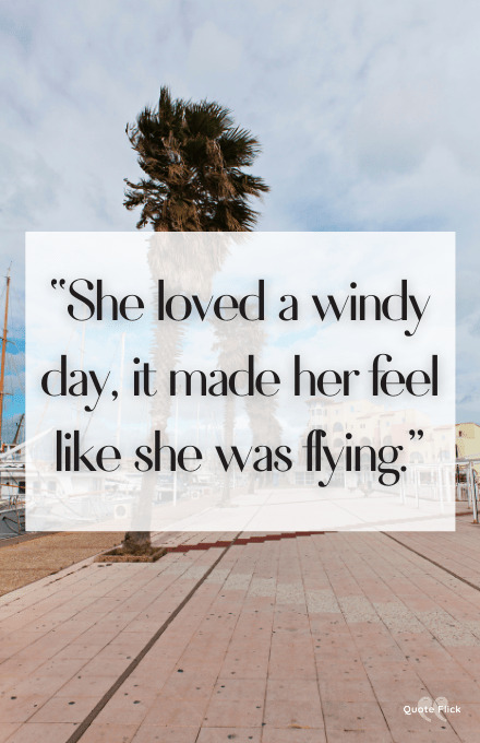 Quotes about windy days