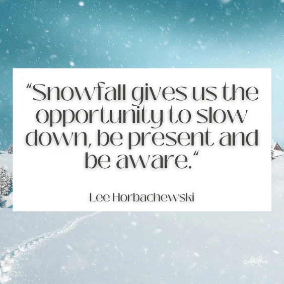 Quotes on snowfall
