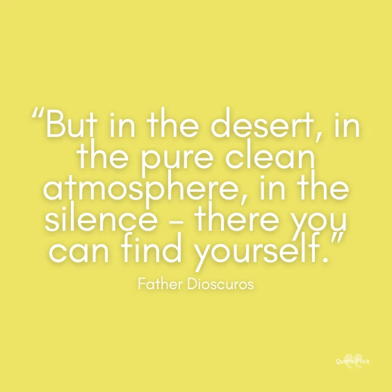 Quotes on the desert