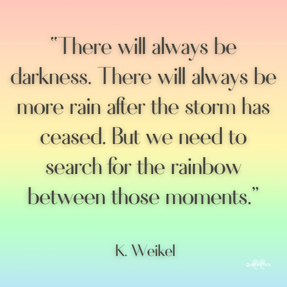Rain and rainbow quotes