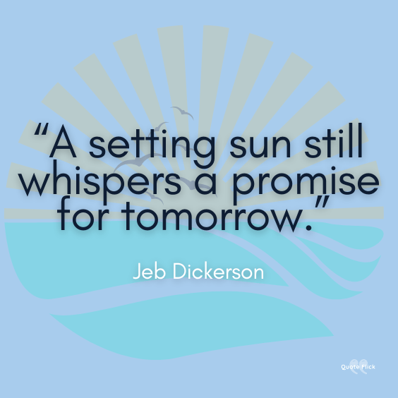 Setting sun quote