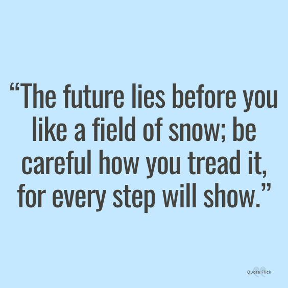 Snow inspirational quote