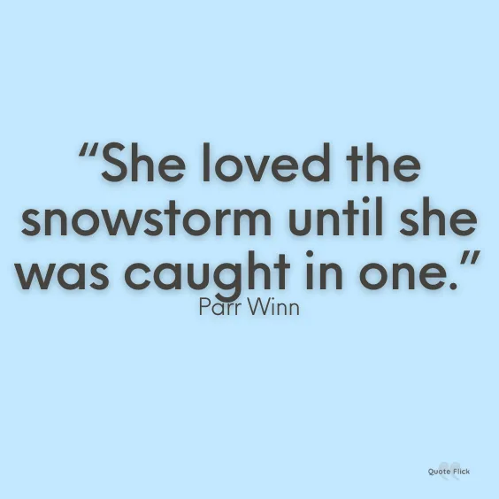 Snowstorm quotes