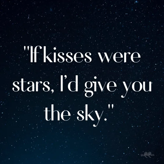 Stars and love quote